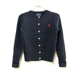 ラルフローレン(Ralph Lauren)の【値下げ!】《ラルフローレン/Ralph Lauren》120cm 長袖カーディガン 紺【中古】子供服 キッズ kids 女の子 春秋 012032 tops(カーディガン)