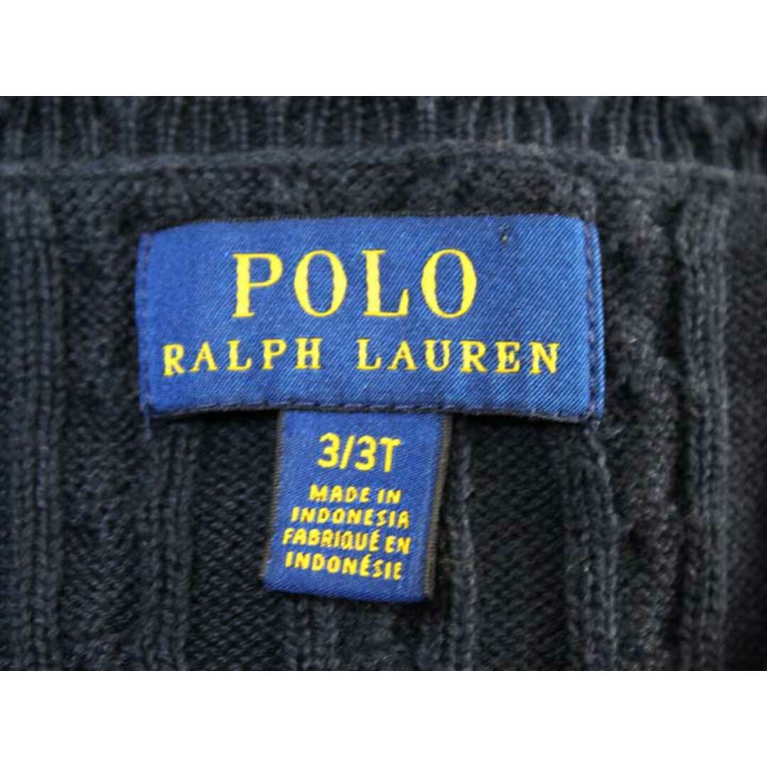 Ralph Lauren(ラルフローレン)の【値下げ!】《ラルフローレン/Ralph Lauren》100cm 長袖カーディガン 紺【中古】子供服 キッズ kids 女の子 春秋 012032 tops キッズ/ベビー/マタニティのキッズ服女の子用(90cm~)(カーディガン)の商品写真