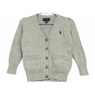 ラルフローレン(Ralph Lauren)の【値下げ!】[ラルフローレン/Ralph Lauren]100cm カーディガン グレー【中古】子供服 キッズ kids 女の子 春秋 121132 tops(カーディガン)