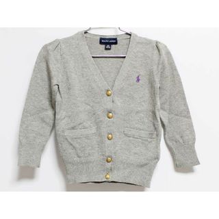 ラルフローレン(Ralph Lauren)の【値下げ!】‡ラルフローレン/Ralph Lauren‡100cm カーディガン グレー【中古】子供服 キッズ kids 女の子 春秋 702032 tops(カーディガン)