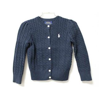 ラルフローレン(Ralph Lauren)の【値下げ!】《ラルフローレン/Ralph Lauren》110cm 長袖カーディガン 紺【中古】子供服 キッズ kids 女の子 秋冬 520122 tops(カーディガン)