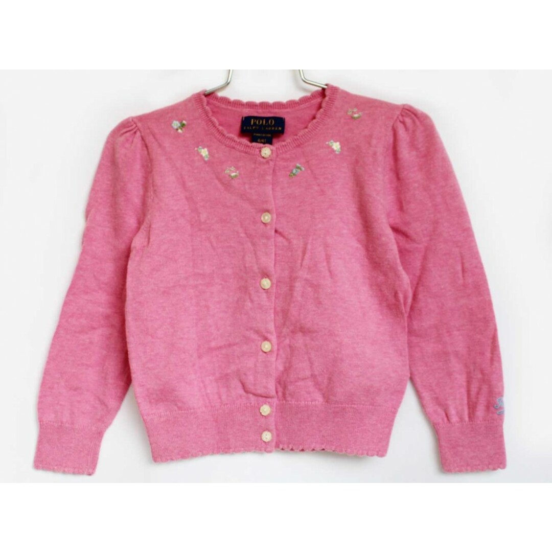 Ralph Lauren(ラルフローレン)の[ラルフローレン/Ralph Lauren]110cm カーディガン ピンク【中古】子供服 キッズ kids 女の子 春秋 tops 312042 キッズ/ベビー/マタニティのキッズ服女の子用(90cm~)(カーディガン)の商品写真