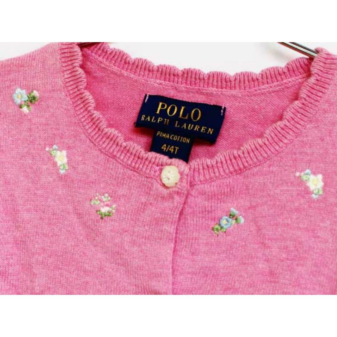 Ralph Lauren(ラルフローレン)の[ラルフローレン/Ralph Lauren]110cm カーディガン ピンク【中古】子供服 キッズ kids 女の子 春秋 tops 312042 キッズ/ベビー/マタニティのキッズ服女の子用(90cm~)(カーディガン)の商品写真