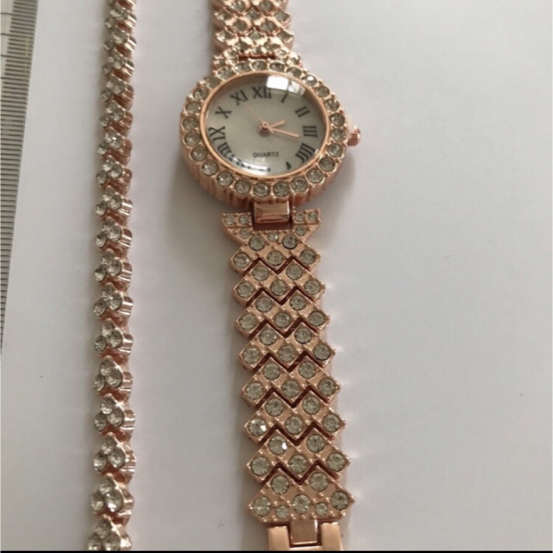 レディース 腕時計 ブレスレット　クォーツ ピンクゴールド  時計 レディースのファッション小物(腕時計)の商品写真