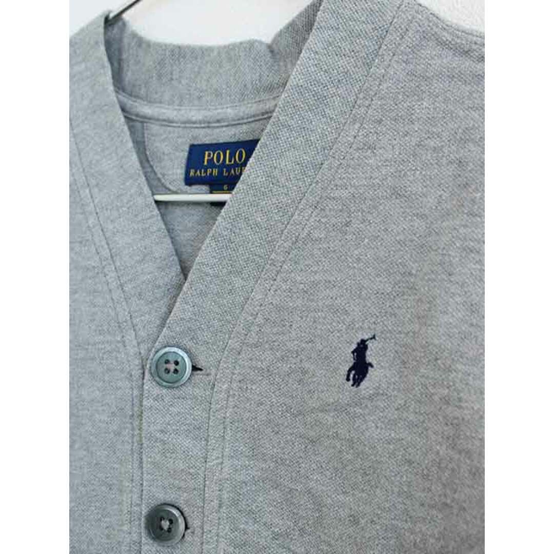 Ralph Lauren(ラルフローレン)の†ラルフローレン/Ralph Lauren†120cm(6) 長袖カーディガン グレー【中古】子供服 キッズ kids 男の子 女の子 春秋 tops 612042 キッズ/ベビー/マタニティのキッズ服女の子用(90cm~)(カーディガン)の商品写真