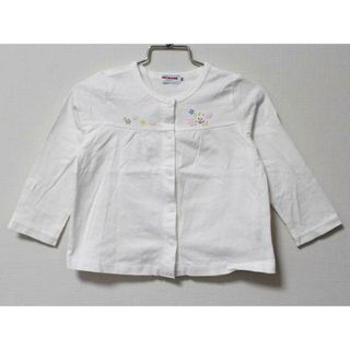 ミキハウス(mikihouse)の《ミキハウス/mikihouse》100cm 長袖カーディガン 白【中古】子供服 キッズ kids 女の子 春夏 202032 tops(カーディガン)