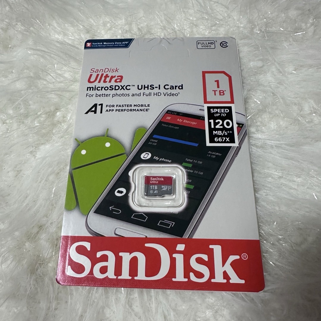 SanDisk(サンディスク)の★ 新品　SanDisk マイクロSDカード 1TB ★ スマホ/家電/カメラのスマートフォン/携帯電話(その他)の商品写真