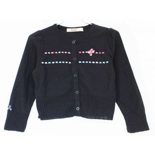 ファミリア(familiar)の[ファミリア/familiar]110cm カーディガン 濃紺【中古】子供服 キッズ kids 女の子 春 tops 902042(カーディガン)