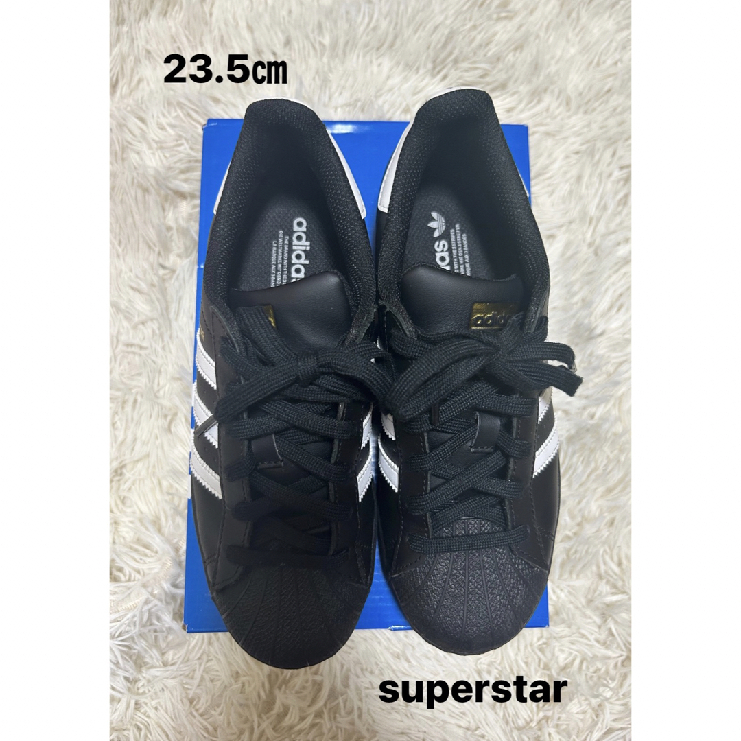 adidas - 国内正規品 23.5cm アディダス スーパースター ブラック