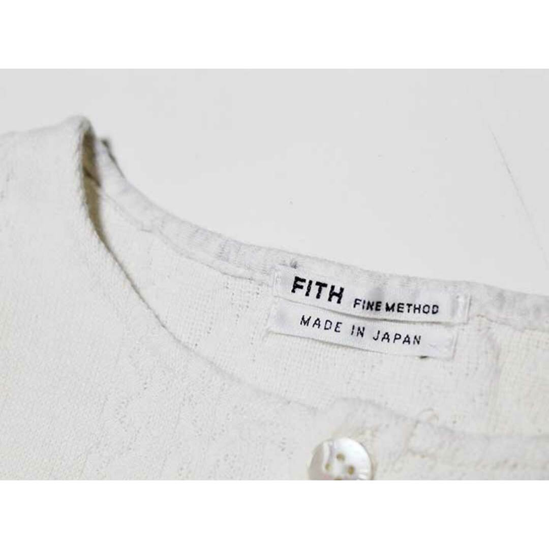 FITH(フィス)の【値下げ!】‡フィス/FITH‡120cm カーディガン 白系【中古】子供服 キッズ kids 女の子 春 422032 tops キッズ/ベビー/マタニティのキッズ服女の子用(90cm~)(カーディガン)の商品写真