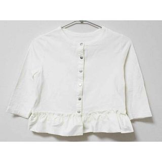 《コムサフィユ/COMME CE FILLE》130cm 長袖カーディガン 白【中古】子供服 キッズ kids 女の子 春 013032 tops(カーディガン)