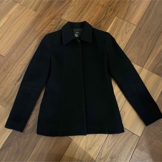 黒　コート　ショート丈　卒業式　入学式　入園　ウールコート　日本製　ジャケット(テーラードジャケット)