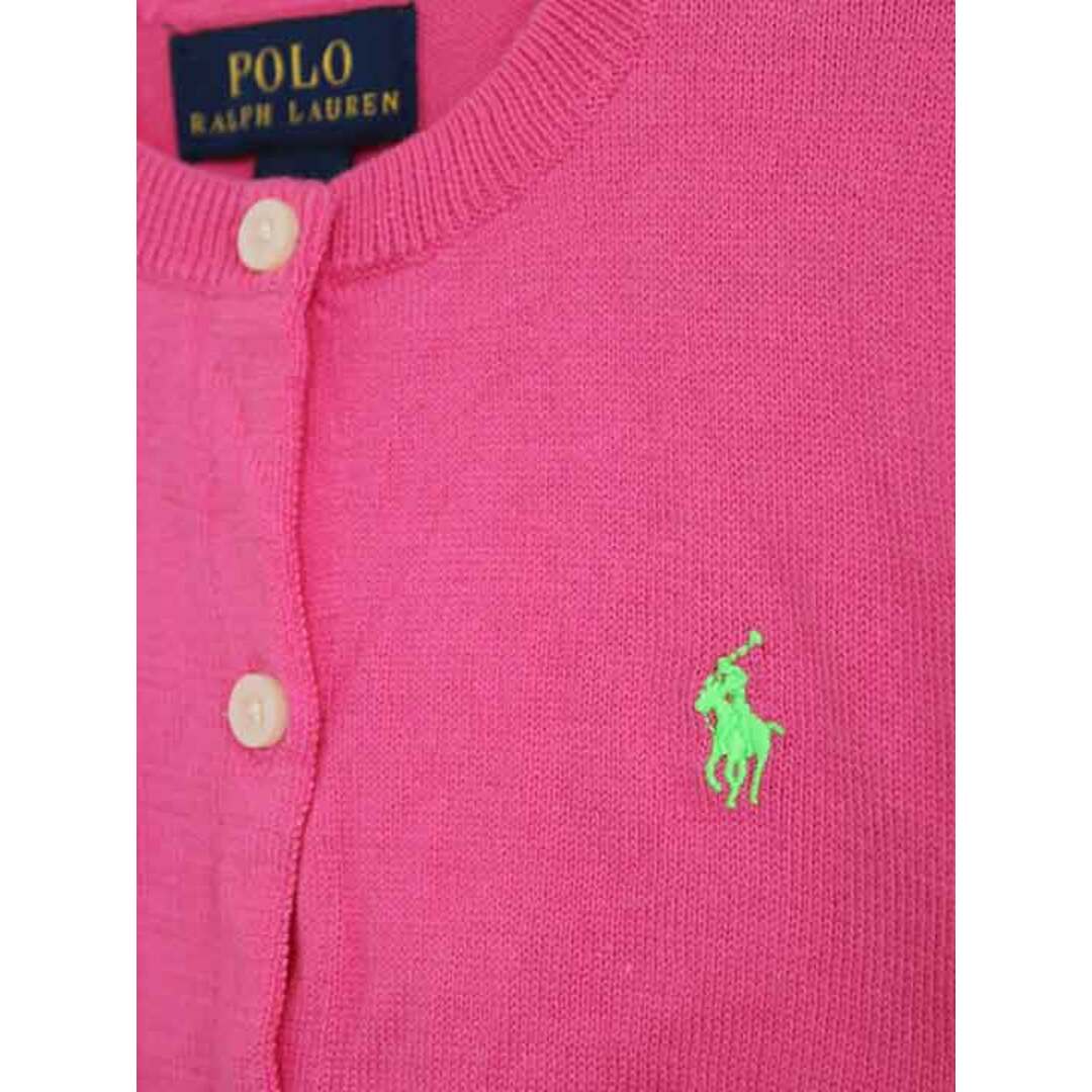 Ralph Lauren(ラルフローレン)の†ラルフローレン/Ralph Lauren†115cm 長袖カーディガン ピンク【中古】子供服 キッズ kids 女の子 春秋 tops 902042 キッズ/ベビー/マタニティのキッズ服女の子用(90cm~)(カーディガン)の商品写真