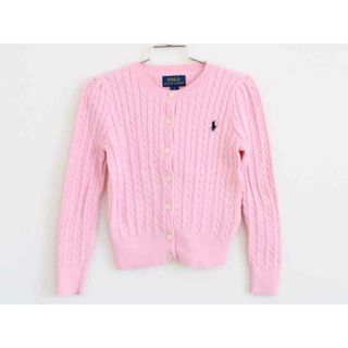 ラルフローレン(Ralph Lauren)の†ラルフローレン/Ralph Lauren†115cm(5) 長袖カーディガン ピンク【中古】子供服 キッズ kids 女の子 春秋 tops 612042(カーディガン)