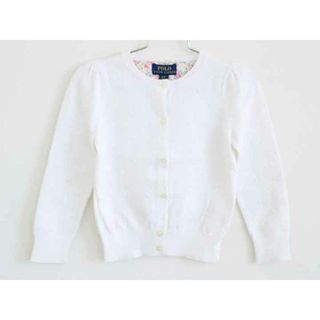 ラルフローレン(Ralph Lauren)の†ラルフローレン/Ralph Lauren†110cm(4) 長袖カーディガン 白【中古】子供服 キッズ kids 女の子 春秋 tops 612042(カーディガン)