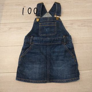 GAP - GAP DENIM デニムオーバーオールスカート 100センチ