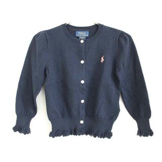 ラルフローレン(Ralph Lauren)の【値下げ!】†ラルフローレン/Ralph Lauren†100cm カーディガン 紺【中古】子供服 キッズ kids 女の子 春秋 012032 tops(カーディガン)