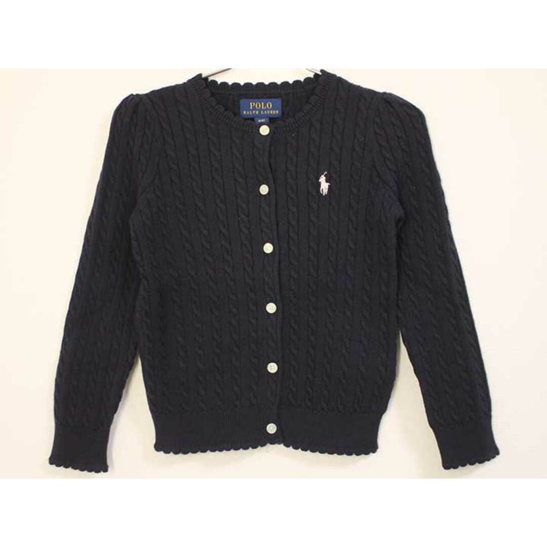 Ralph Lauren(ラルフローレン)の【春物 新入荷!】〓ラルフローレン/Ralph Lauren〓110cm カーディガン ネイビー 【中古】子供服 キッズ kids  女の子  春秋 tops 312042 キッズ/ベビー/マタニティのキッズ服女の子用(90cm~)(カーディガン)の商品写真