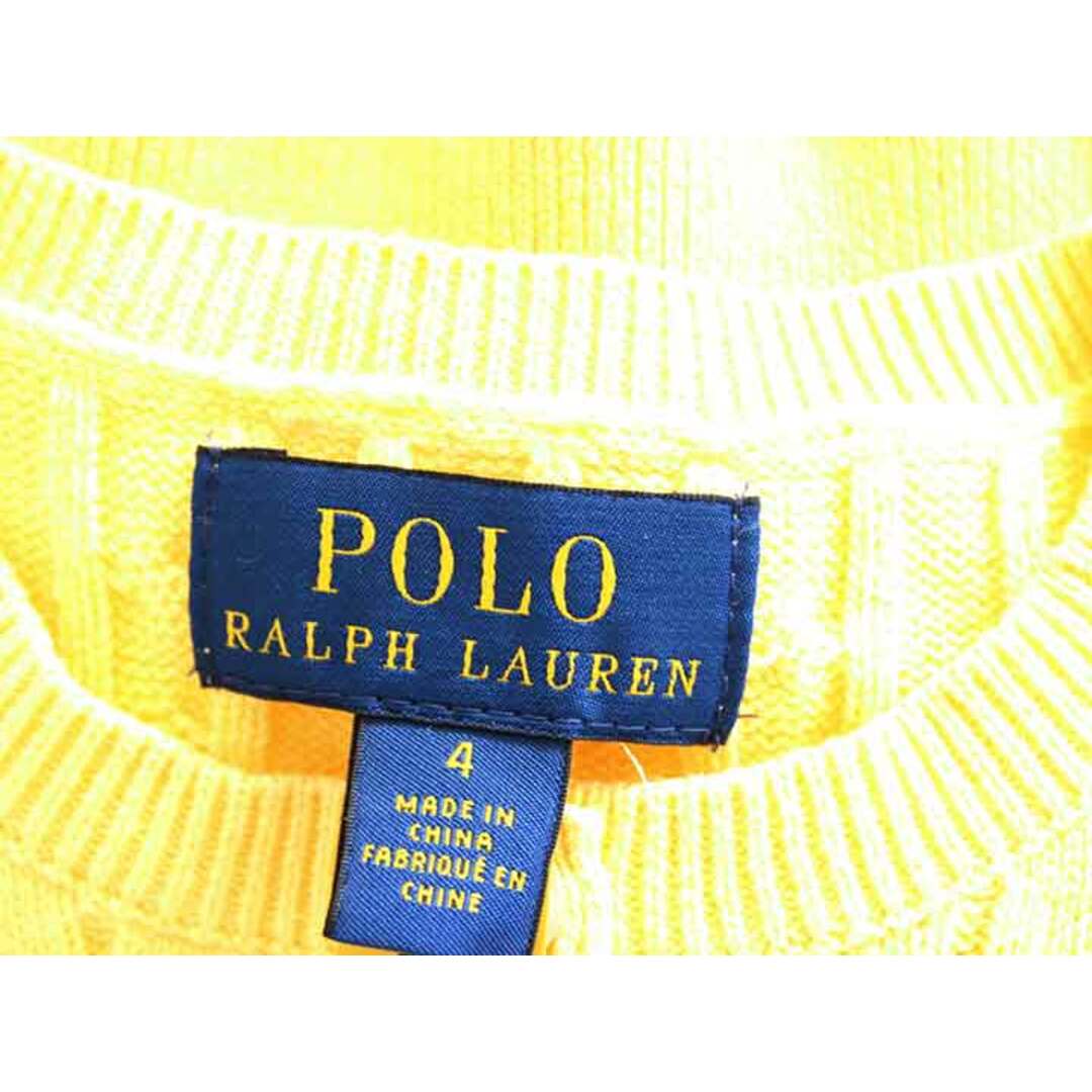 Ralph Lauren(ラルフローレン)の†ラルフローレン/Ralph Lauren†110cm(4) 長袖カーディガン 黄【中古】子供服 キッズ kids 女の子 春秋 tops 612042 キッズ/ベビー/マタニティのキッズ服女の子用(90cm~)(カーディガン)の商品写真