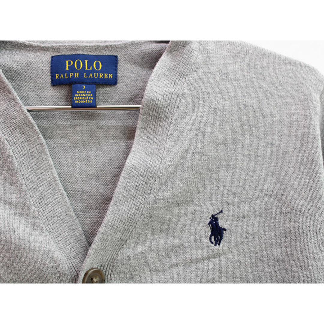 Ralph Lauren(ラルフローレン)の【新入荷!】▲ラルフローレン/Ralph Lauren▲130cm カーディガン グレー フォーマル お受験 お稽古 通塾 見学会 説明会 通学 スクール 卒園式 入学式 結婚式 発表会 冠婚葬祭【中古】子供服 キッズ kids 男の子 fml 812042 キッズ/ベビー/マタニティのキッズ服女の子用(90cm~)(カーディガン)の商品写真