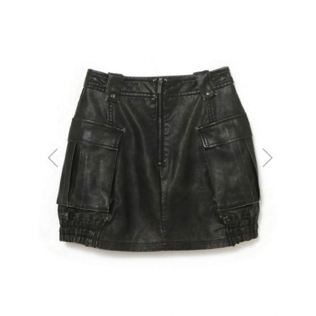 Bubbles(バブルス)のmelt the lady fake leather mini skirt レディースのスカート(ミニスカート)の商品写真