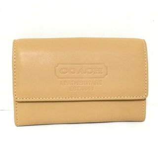 コーチ(COACH)のCOACH(コーチ) 2つ折り財布 - ライトブラウン レザー(財布)