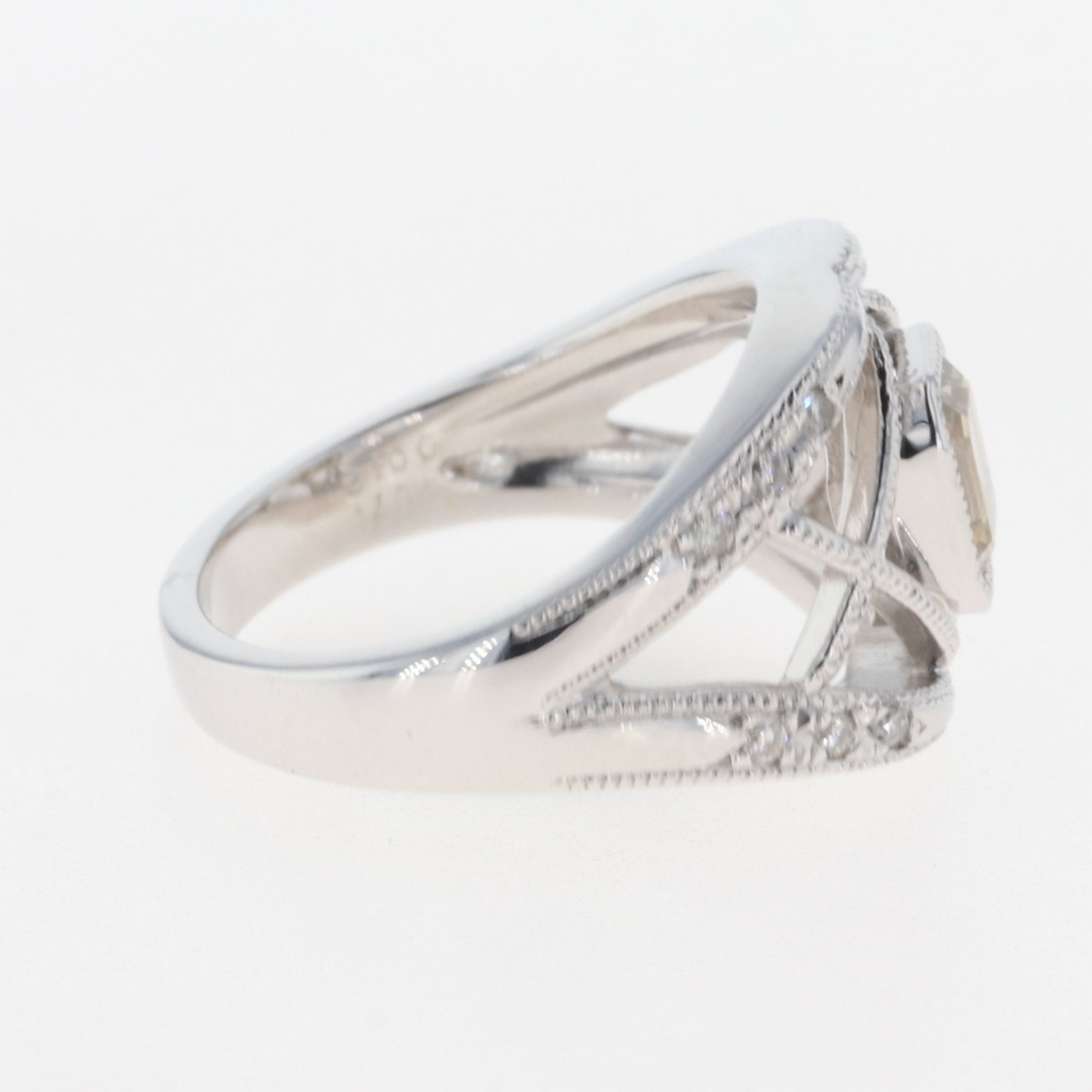 ダイヤモンド デザインリング 11号 K18 【中古】 レディースのアクセサリー(リング(指輪))の商品写真