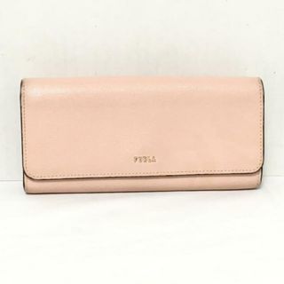 フルラ(Furla)のFURLA(フルラ) 長財布 - ライトピンク L字ファスナー レザー(財布)