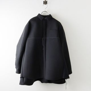 サカイ(sacai)のタグ付き 美品 2023AW サカイ sacai Suiting Bonding Dress スーチング ボンディング ドレス 1/ブラック ワンピース 変形【2400013760676】(その他)