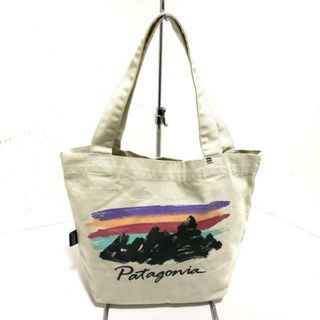 パタゴニア(patagonia)のPatagonia(パタゴニア) トートバッグ - ライトグリーン×黒×マルチ コットン(トートバッグ)