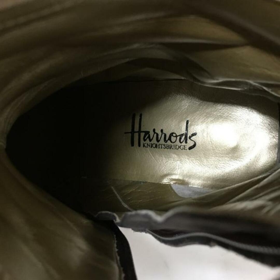 Harrods(ハロッズ)のHARRODS(ハロッズ) ブーツ 36 1/2 レディース - ダークブラウン×ブラウン 豹柄 ヌバック×ファー レディースの靴/シューズ(ブーツ)の商品写真
