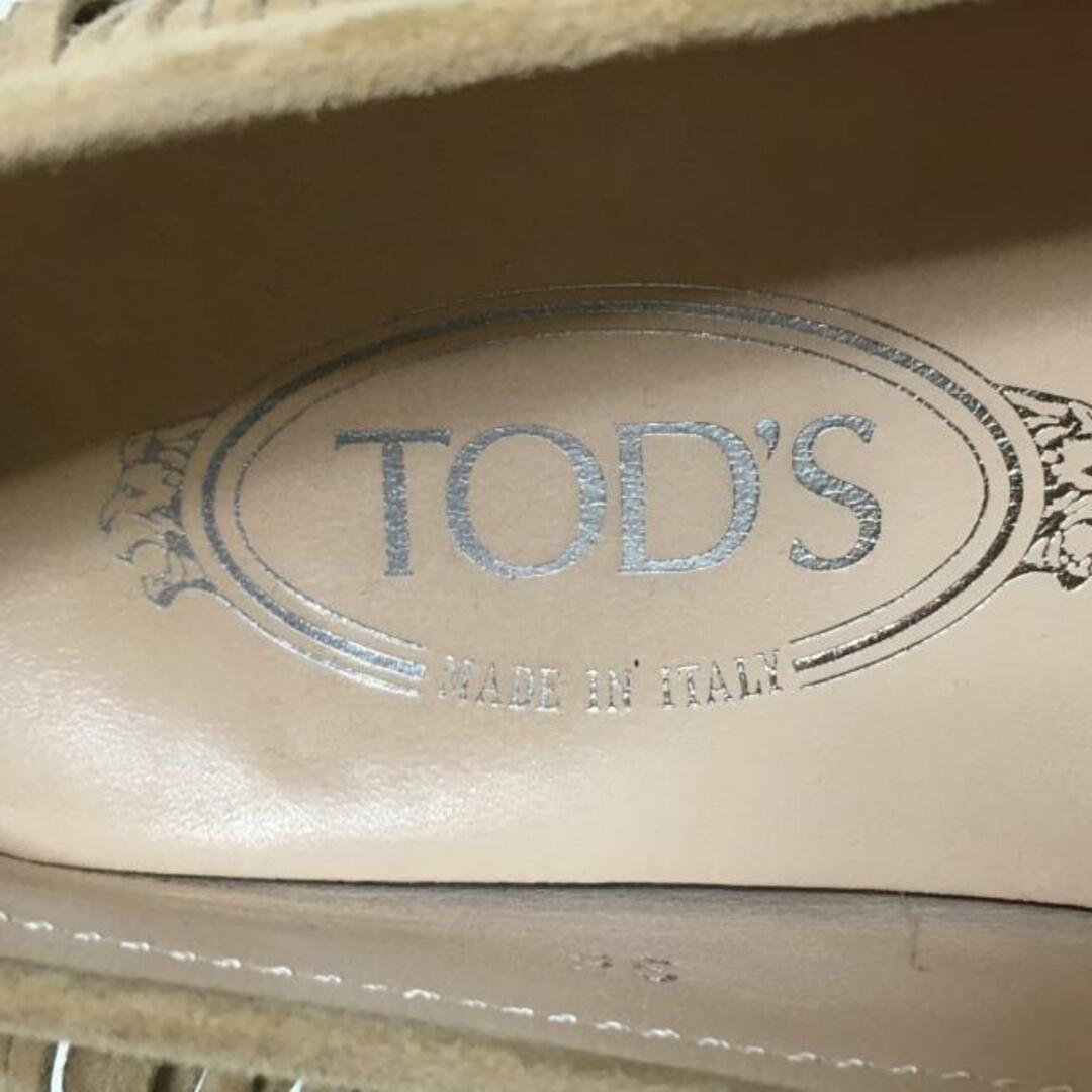 TOD'S(トッズ)のTOD'S(トッズ) ドライビングシューズ 35 レディース - ベージュ フリンジ スエード レディースの靴/シューズ(その他)の商品写真