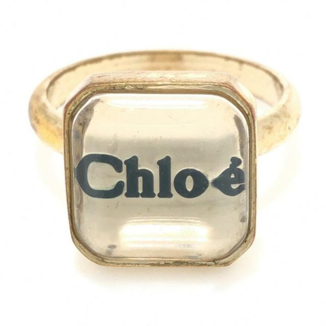 Chloe(クロエ)のChloe(クロエ) リング - 金属素材×プラスチック ゴールド×クリア レディースのアクセサリー(リング(指輪))の商品写真