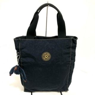 キプリング(kipling)のKipling(キプリング) トートバッグ美品  - ネイビー×黒 ナイロン(トートバッグ)