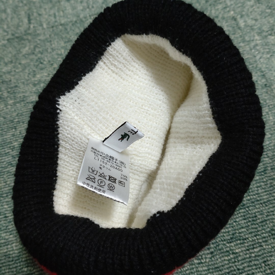 LACOSTE(ラコステ)のラコステ ニット帽 ビーニー メンズの帽子(ニット帽/ビーニー)の商品写真