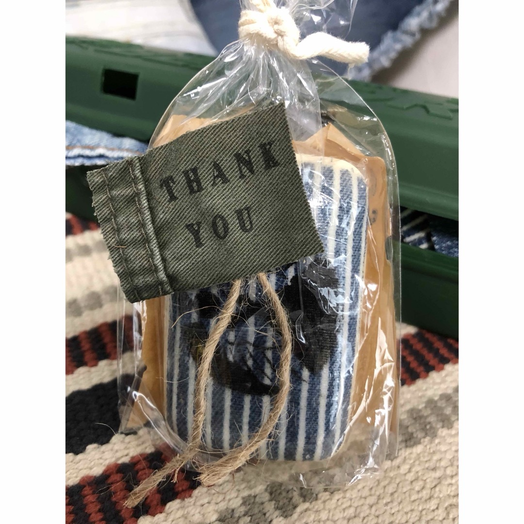 ☆THANK YOU DENIMTAG・サンキュータグ・デニムリメイク☆ ハンドメイドの文具/ステーショナリー(カード/レター/ラッピング)の商品写真