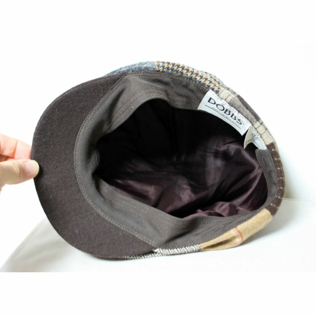 USA製 DOBBS(ドブス）パッチワーク キャスケット ハンチング XXL メンズの帽子(キャスケット)の商品写真