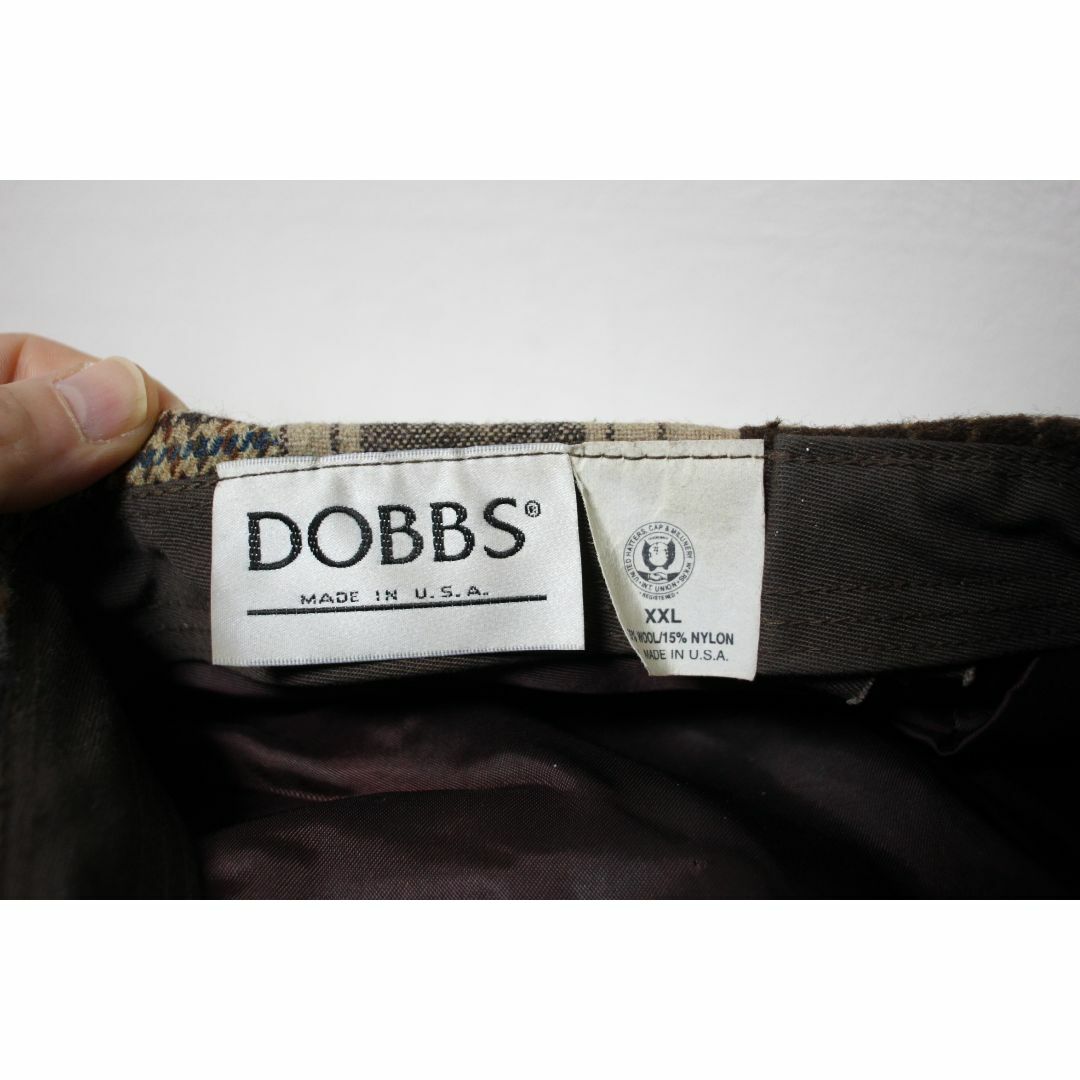 USA製 DOBBS(ドブス）パッチワーク キャスケット ハンチング XXL メンズの帽子(キャスケット)の商品写真