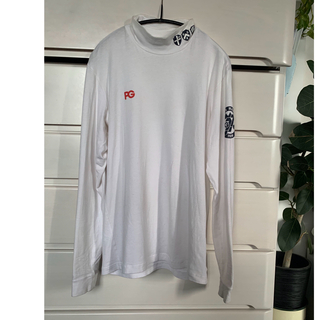 パーリーゲイツ(PEARLY GATES)のパーリーゲイツモックネックシャツ白サイズ5(ニット/セーター)