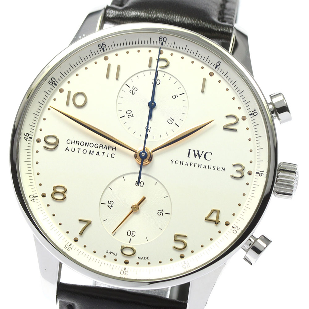 IWC(インターナショナルウォッチカンパニー)のIWC SCHAFFHAUSEN IW371445 ポルトギーゼ クロノグラフ 自動巻き メンズ _804893 メンズの時計(腕時計(アナログ))の商品写真