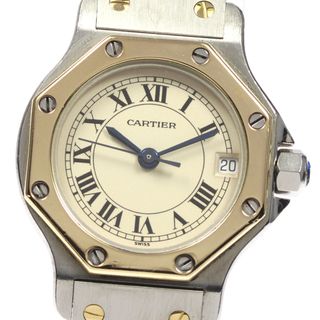 カルティエ(Cartier)のカルティエ CARTIER W2001683 サントスオクタゴンSM YGコンビ デイト クォーツ レディース _804360(腕時計)