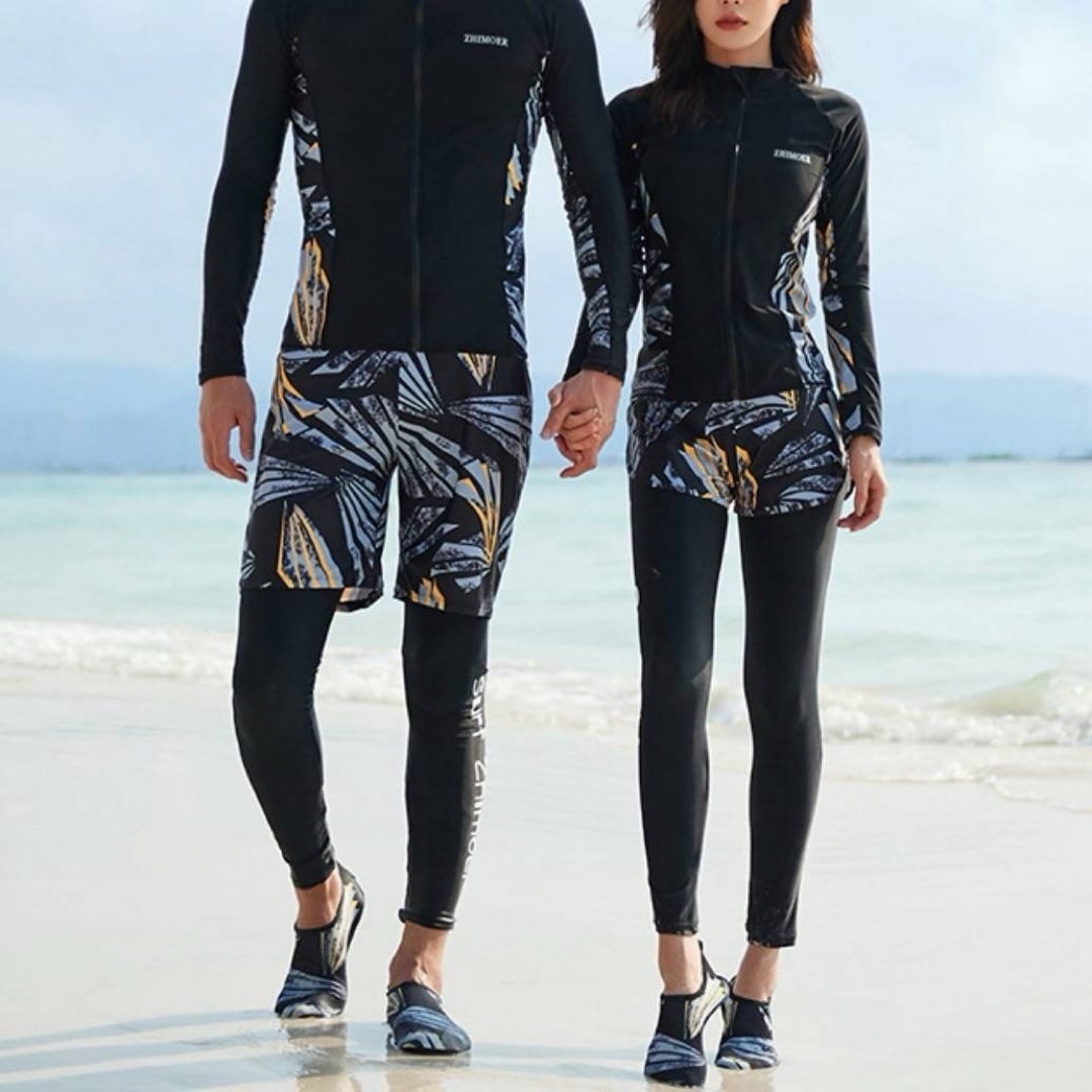 ラッシュガード メンズ XL 3点セット ハーフパンツ レギンス 水着 運動 メンズの水着/浴衣(水着)の商品写真
