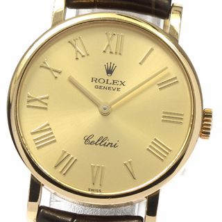 ロレックス(ROLEX)のロレックス ROLEX 5109/8 K18YG チェリーニ K18YG cal.1602 手巻き レディース 箱・保証書付き_801923(腕時計)