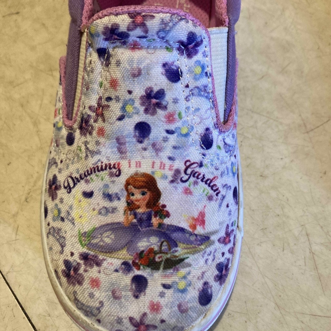 Disney(ディズニー)のプリンセスソフィア　シューズ　17cm キッズ/ベビー/マタニティのキッズ靴/シューズ(15cm~)(スニーカー)の商品写真
