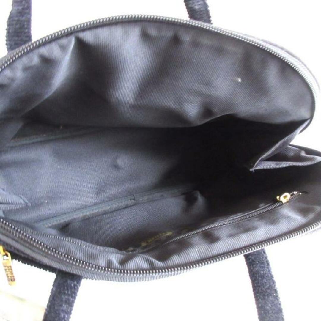 FEILER(フェイラー)のFEILER(フェイラー) ハンドバッグ - 黒×ゴールド パイル×金属素材 レディースのバッグ(ハンドバッグ)の商品写真