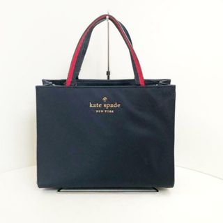 ケイトスペードニューヨーク(kate spade new york)のKate spade(ケイトスペード) ハンドバッグ - PXRU9022 ダークネイビー×レッド ナイロン×レザー(ハンドバッグ)