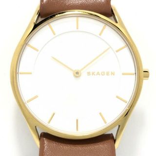 スカーゲン(SKAGEN)のSKAGEN(スカーゲン) 腕時計 - SKW2452 レディース アイボリー(腕時計)