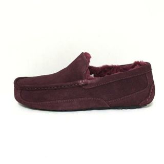 アグ(UGG)のUGG(アグ) スリッポン 27 メンズ美品  アスコット 1101110 ボルドー ムートン(スリッポン/モカシン)