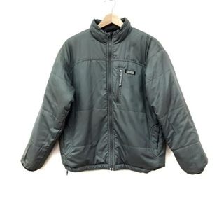 AIGLE - AIGLE(エーグル) ブルゾン サイズS メンズ美品  - 黒×ダークグレー 長袖/リバーシブル/ジップアップ/中綿/冬