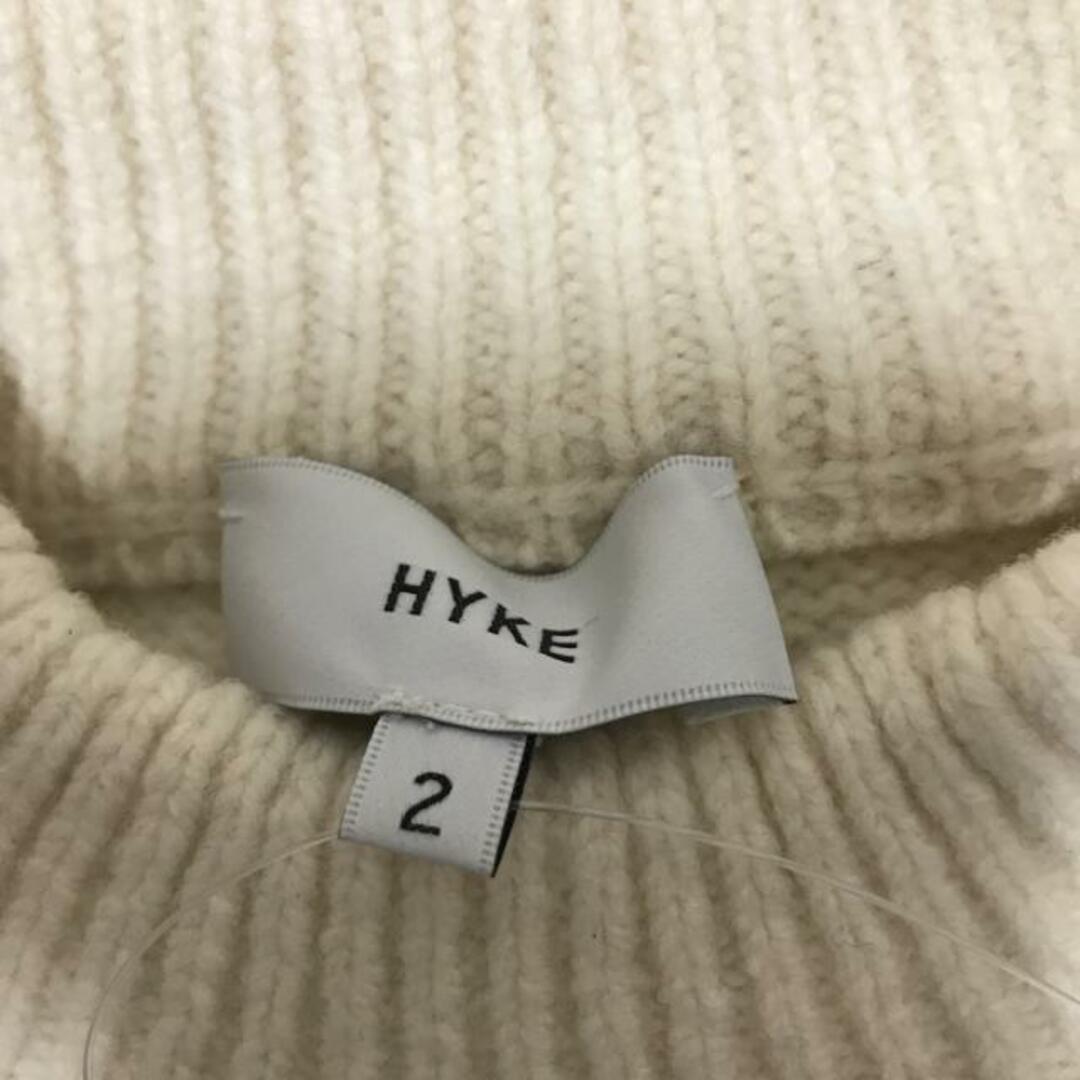 HYKE(ハイク)のHYKE(ハイク) ワンピース レディース - アイボリー クルーネック/長袖/ロング/ニット レディースのワンピース(その他)の商品写真